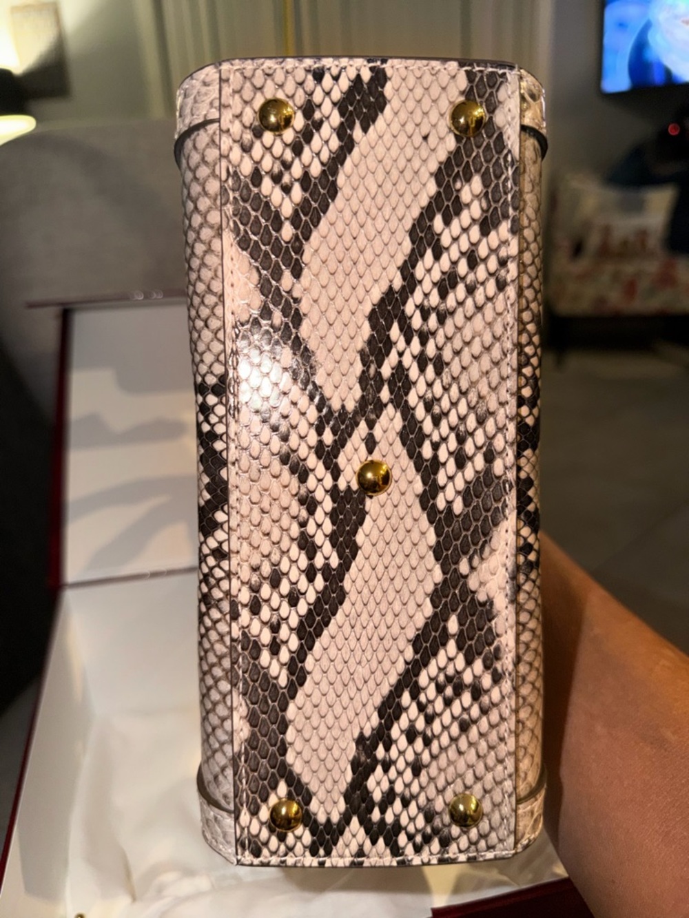 Gucci exotic Python Diana bag GHW BNIB - Picture 13 of 16